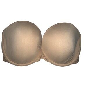 Natori Women's Bra Minimal Contour Underwire Strapless Cafe Beige 30DD NWOT